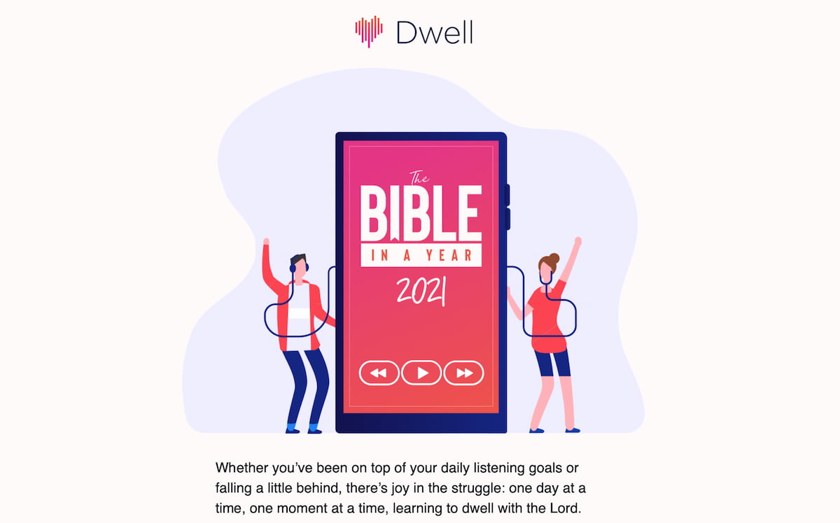 Dwell Bible email campaign preview